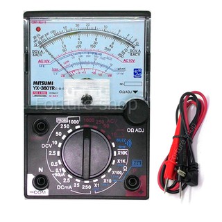 อนาล็อค มัลติมิเตอร์ Mitsumi Analog Multimeter YX-360TRE-B-S วัดกระแสไฟฟ้า วัดแรงดันไฟฟ้า วัดความต้านทาน