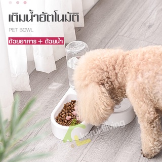 ชามข้าวหมา ชามข้าวแมว ชามให้อาหารสัตว์เลี้ยง ที่ให้อาหารสุนัข แมว พร้อมที่ใส่น้ำ ชามหมา ชามแมว