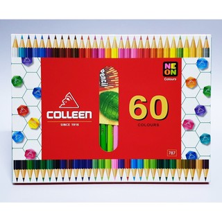 สีไม้ Colleen 60สี 30แท่ง(2หัว)  สีสวย ระบายเรียบเนียน
