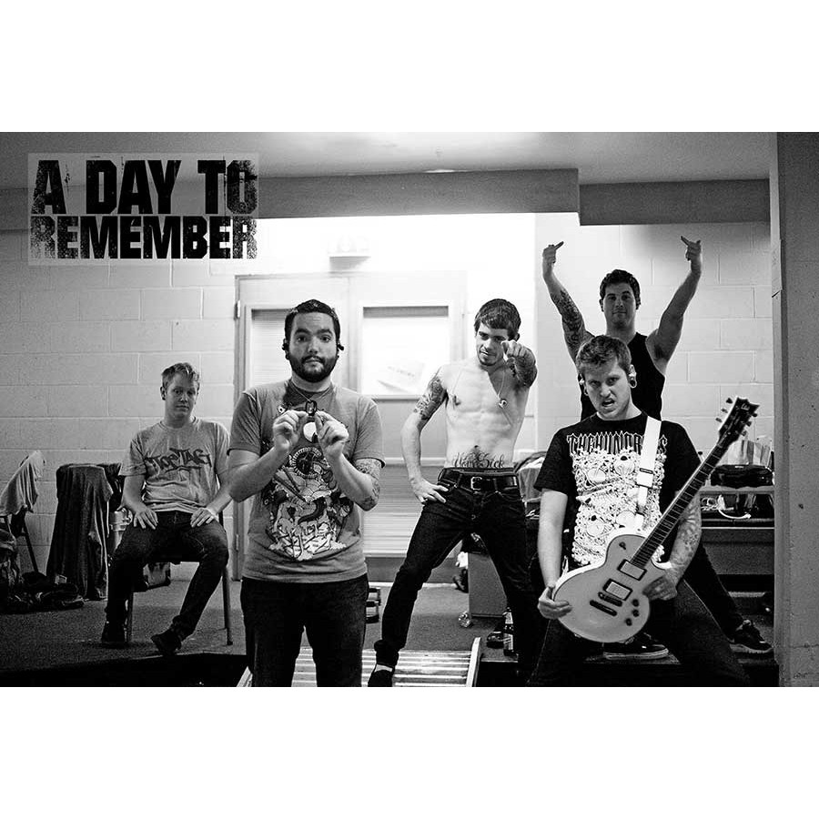 โปสเตอร์-วง-ดนตรี-a-day-to-remember-poster-24-x35-inch-american-rock-pop-punk-hardcore-v5