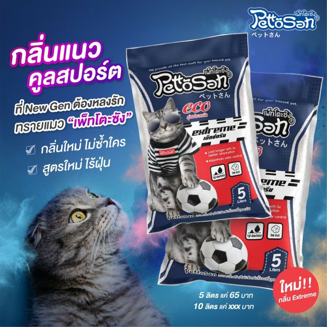ภาพสินค้าทรายแมว Pettosan ราคาประหยัด จับตัวดีมาก หอมละมุน 5 ลิตร จากร้าน vsanimalhealth บน Shopee ภาพที่ 1
