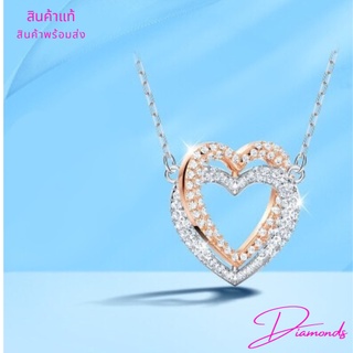 สร้อยคอ Swarovski Infinity Double Heart Necklace สวารอฟสกี้ สวารอฟ ของขวัญ ของแท้ 100% พร้อมส่ง