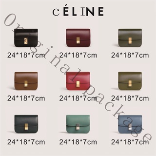 Brand new authentic Celine CLASSIC medium polished cow leather handbag
