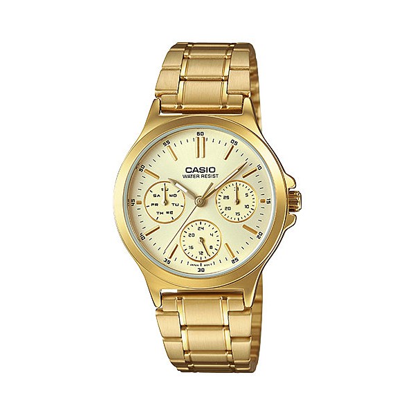 ภาพหน้าปกสินค้าCasio แท้ศูนย์ Cmg 100% Standard นาฬิกาข้อมือ สีทอง สายสแตนเลส รุ่น LTP-V300G MTP-V300G ประกันศูนย์ 1 ปี จากร้าน sabyjaitime บน Shopee