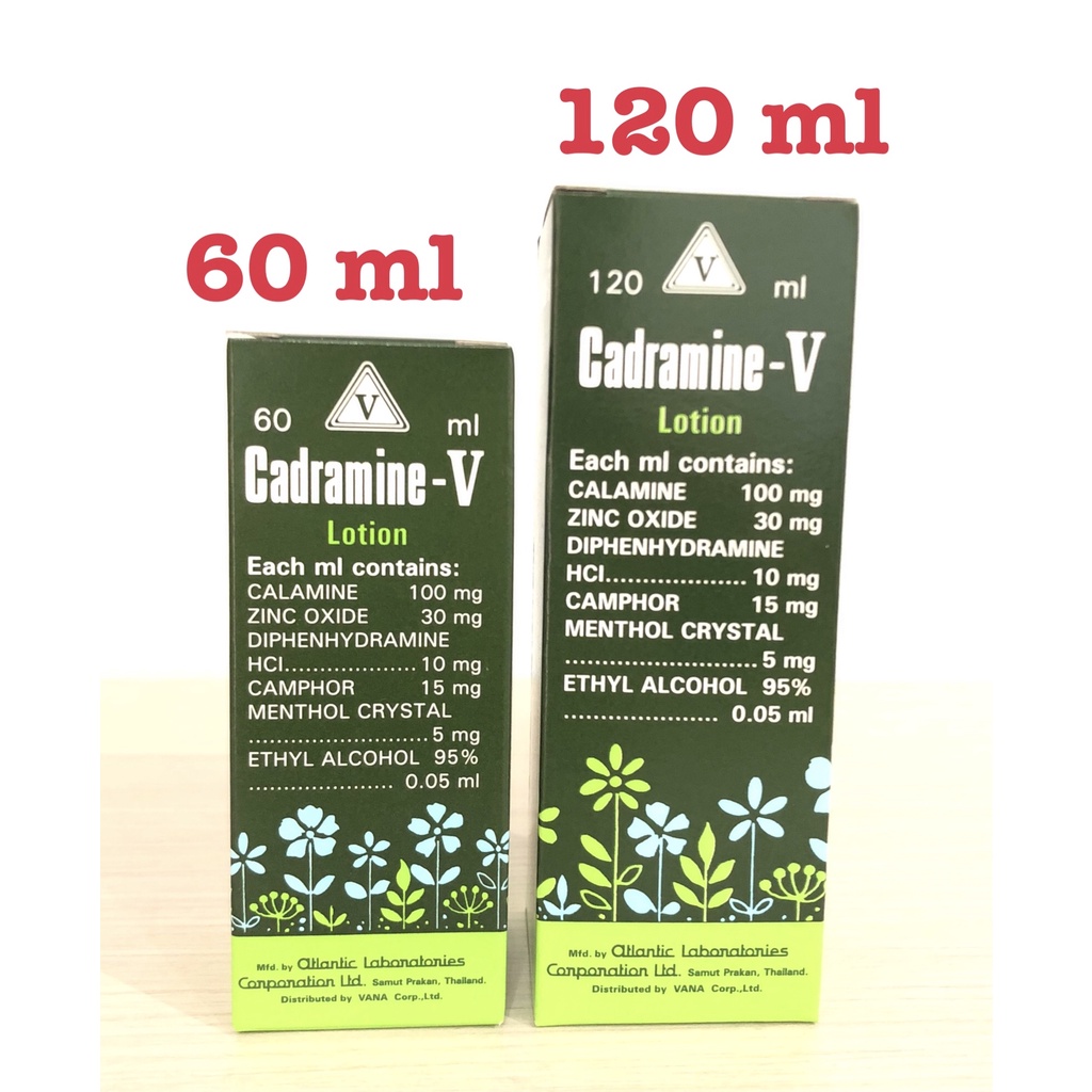 รูปภาพสินค้าแรกของCadramine V Lotion คาดรามาย วี โลชั่น คาลาไมน์ โลชั่น Calamine Lotion 60 ml และ 120 ml สินค้าพร้อมส่ง