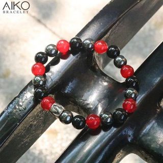 The Three Musketeers กำไลหินแท้ (Red Aventurine/ Black Onyx/ Hematite)