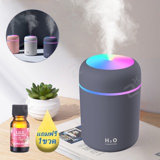 ภาพขนาดย่อของภาพหน้าปกสินค้าเครื่องพ่นไอน้ำ Aroma Diffuser เครื่องฟอกอากาศเพิ่มความชื้นในอากาศ LED Humidifier Home Office Car 01 จากร้าน kdy.es บน Shopee