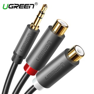 สายเคเบิ้ลสายเคเบิ้ลเสียงสเตอริโอ Ugreen 3 . 5 มม . To 2rca สําหรับสมาร์ทโฟน / Pc / Mp 3 / Soundbox