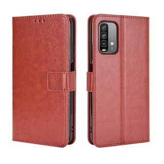 เคสสำ Xiaomi Redmi 9T Case Leather Flip Back Cover Redmi 9T Redmi9T เคสฝาพับ มือถือแล