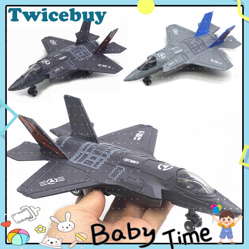 ราคาและรีวิว(Twicebuy) ของเล่นโมเดลเครื่องบินอัลลอย F-35 Fighter Aircraft Led ขนาดใหญ่