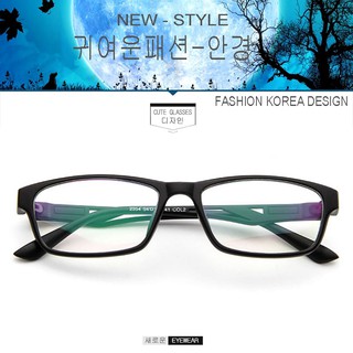 Fashion เกาหลี แฟชั่น แว่นตากรองแสงสีฟ้า รุ่น 2354 C-2 สีดำด้าน ถนอมสายตา (กรองแสงคอม กรองแสงมือถือ) New Optical filter