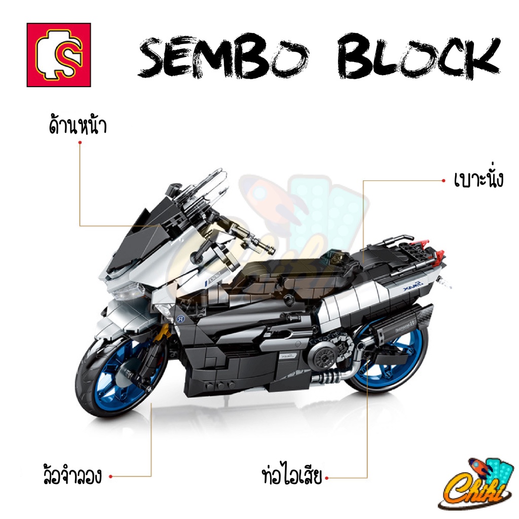 ชุดตัวต่อ-sembo-block-รถมอเตอร์ไซ์-smax-sd701716-จำนวน-798-ชิ้น