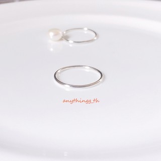 anythingg_th|แหวนเงินแท้925 ดีไซน์ก้านกลมเรียบ✨ สามารถใส่ติดมือ โดนน้ำได้เลยค่า💗🧸