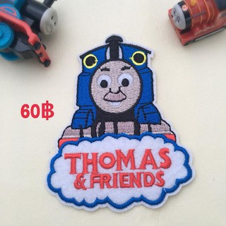 รถไฟโทมัส Thomas &amp; Friends ตัวรีดติดผ้าขนาด  9ซม X 7ซม