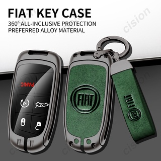 เคสกุญแจรีโมทรถยนต์ หนังสังกะสีอัลลอย อุปกรณ์เสริม สําหรับ Fiat Freemont Auto