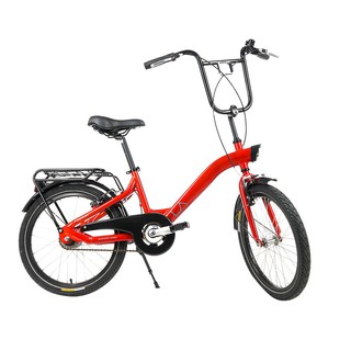 จักรยานแม่บ้าน จักรยานแม่บ้าน LA SENSE 20 นิ้ว AUTO สีแดง จักรยาน กีฬาและฟิตเนส CITY BIKE LA SENSE 20