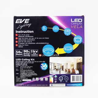 ภาพขนาดย่อของภาพหน้าปกสินค้าLED Ceiling Kit 36w แทนนีออนกลม สว่างพิเศษ เซฟเวอร์ Saver จากร้าน lightingcenter บน Shopee