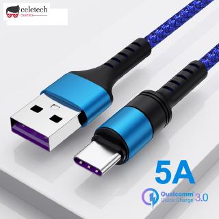 5A super fast USB C cable for Huawei P30 P20 Lite Xiaomi mi 9 fast charge 3.0 USB type C charging cable for Samsung A50 S10 S9