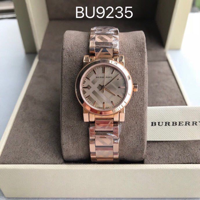 Burberry BU9039 BU9146 BU9235 26mm 34mm 38mm Burberry Rose Gold-tone Dial  เหล็กกล้าไร้สนิมผลึกผู้หญิงนาฬิกา 3 ขนาด | Shopee Thailand