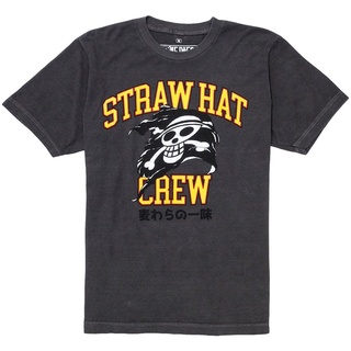 เสื้อยืดโอเวอร์ไซส์เสื้อยืด ลายการ์ตูนอนิเมะ One Piece Straw Hat CrewS-3XL