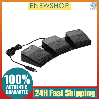 【enew】FS2020U1 USB Foot Switch Control Key Customized Computer Keyboard Action Pedal for Medical Devices Instruments Computers Office