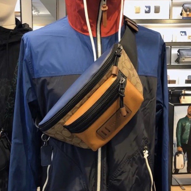 Terrain belt bag in colorblock signature canvas sale