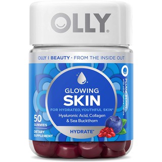 ภาพหน้าปกสินค้า🔥พร้อมส่ง🔥 OLLY Glowing Skin Gummy (50 Count) กรดไฮยาลูโรนิก, คอลลาเจน, ซีบัคธอร์น, อาหารเสริมแบบเคี้ยวเพื่อผิวกระจ่างใส ที่เกี่ยวข้อง
