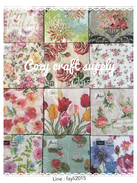 cozy-craft-กระดาษแนปกิ้น-napkin-เดคูพาจ-กระดาษแนปกิ้น-ขนาด-33x33-cm-งานยุโรปนะคะไม่ใช่งานจีน-decoupage-cozycraft