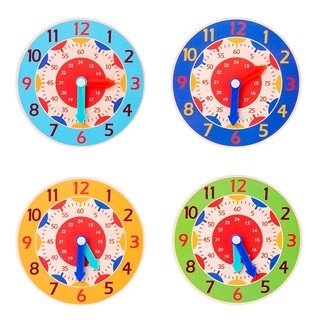 Kids Wood Little Clock Puzzle Toys Time Cognition Colorful Watch Toy Montessori Toys Early Learning Preschool Home educational toy for children