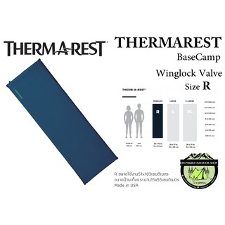 แผ่นรองนอนพองลม Thermarest BaseCamp Winglock Valve ไซส์R