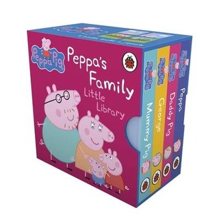 หนังสือนิทานภาษาอังกฤษ Peppa Pig: Peppas Family Little Library (Board book) ขนาด 10 cm.