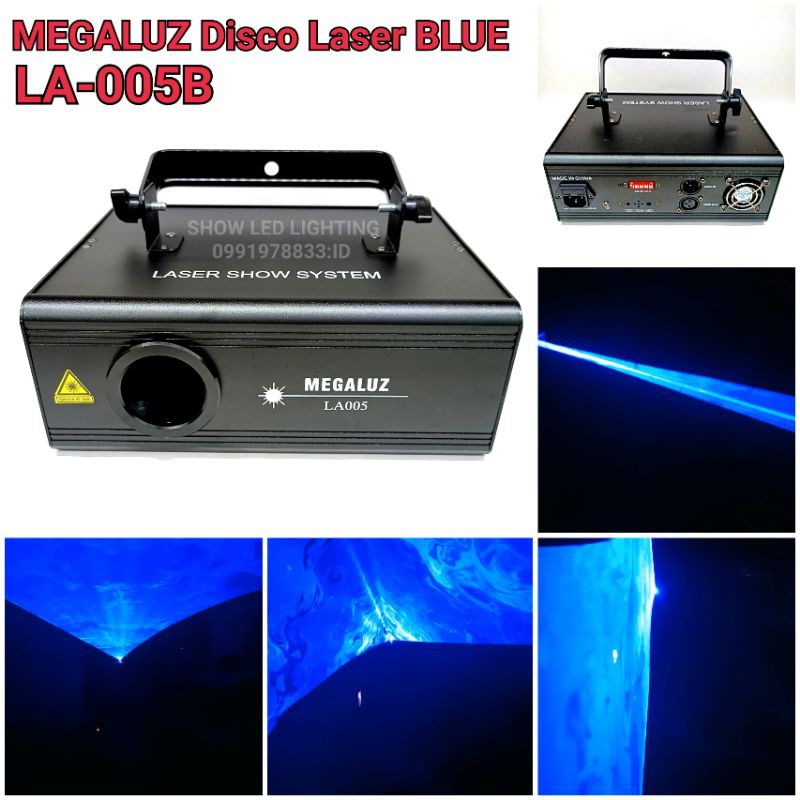 ไฟดิสโก้เทค-เลเซอร์ลายเส้น-สีน้ำเงิน-megaluz-la005b-disco-blue-laser-light