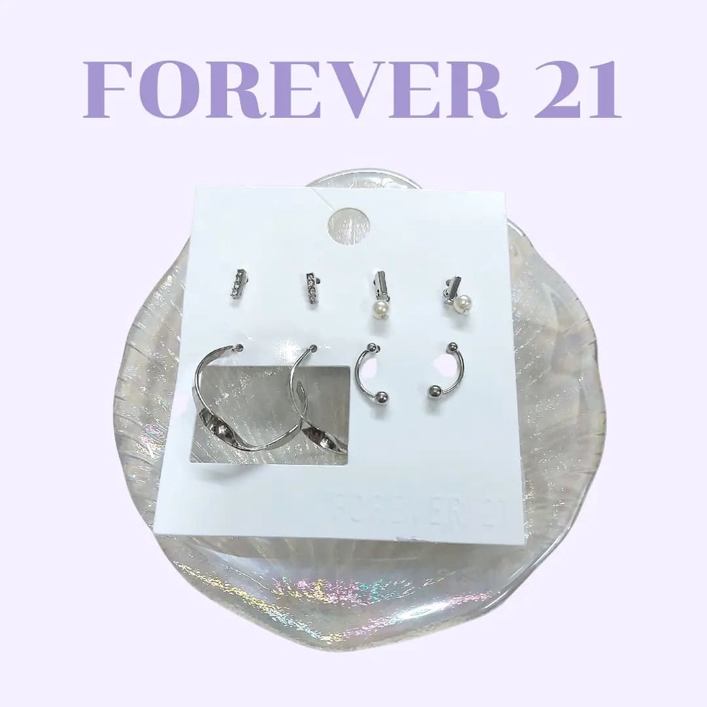 ต่างหู-เซท-4-คู่-แบรนด์-forever-21