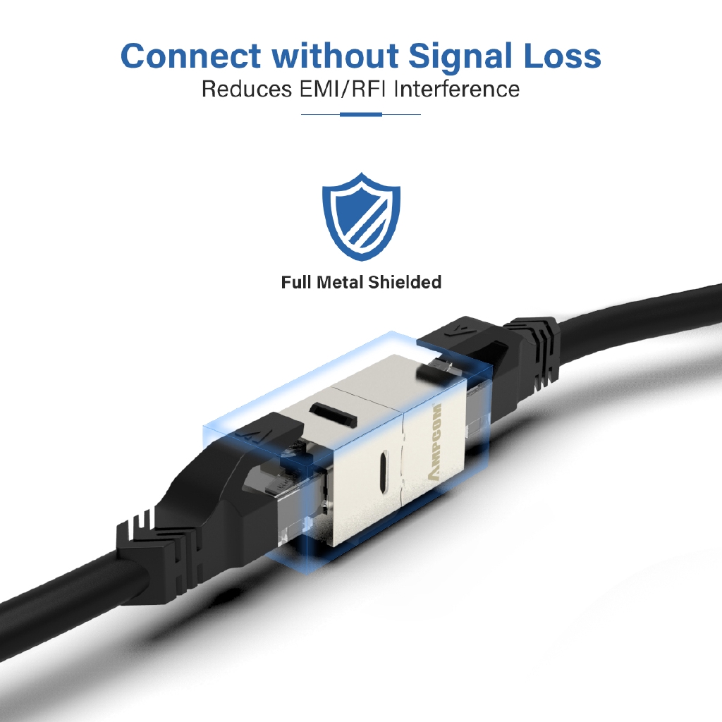 ampcom-cat7-อะแดปเตอร์แจ็คเชื่อมต่อคีย์สโตน-cat7-rj45-rj45-สําหรับแผ่นผนัง-5-10-แพ็ค