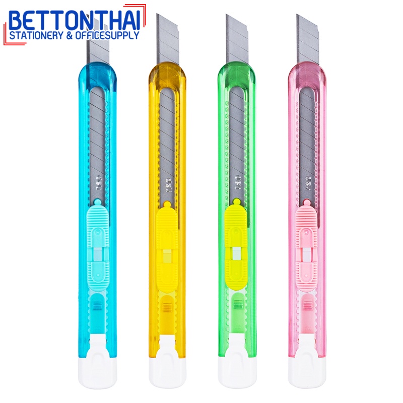 deli-2054-school-cutter-คัตเตอร์แฟนซี-13-snap-off-สีสันสดใส-คละสี-1-ชิ้น-คัตเตอร์-คัตเตอร์เล็ก-มีดคัตเตอร์-office-school