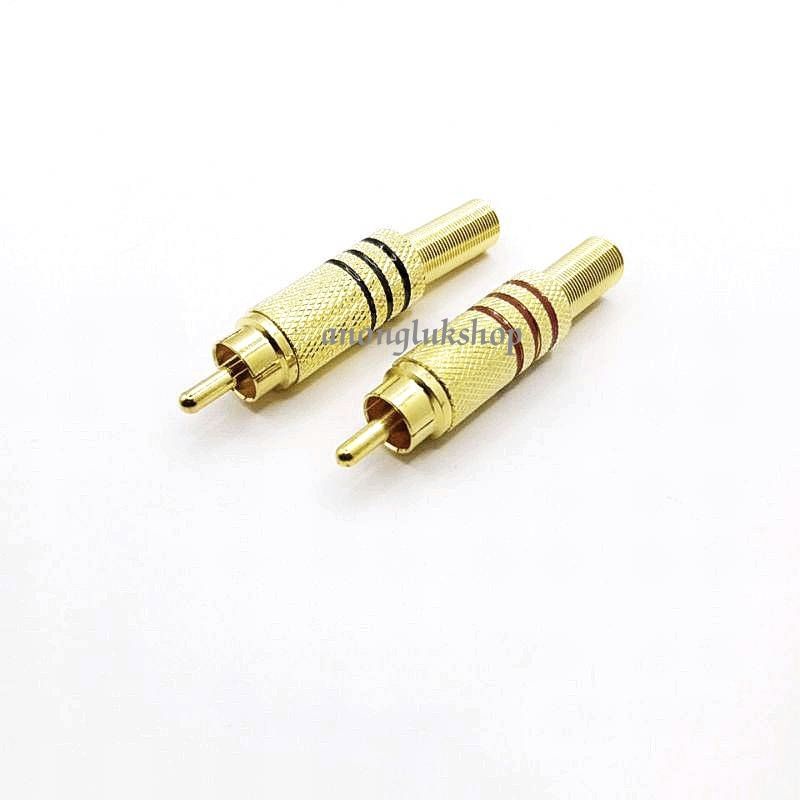 rca-1คู่-male-jack-plug-audio-vedio-welding-gold-red-black