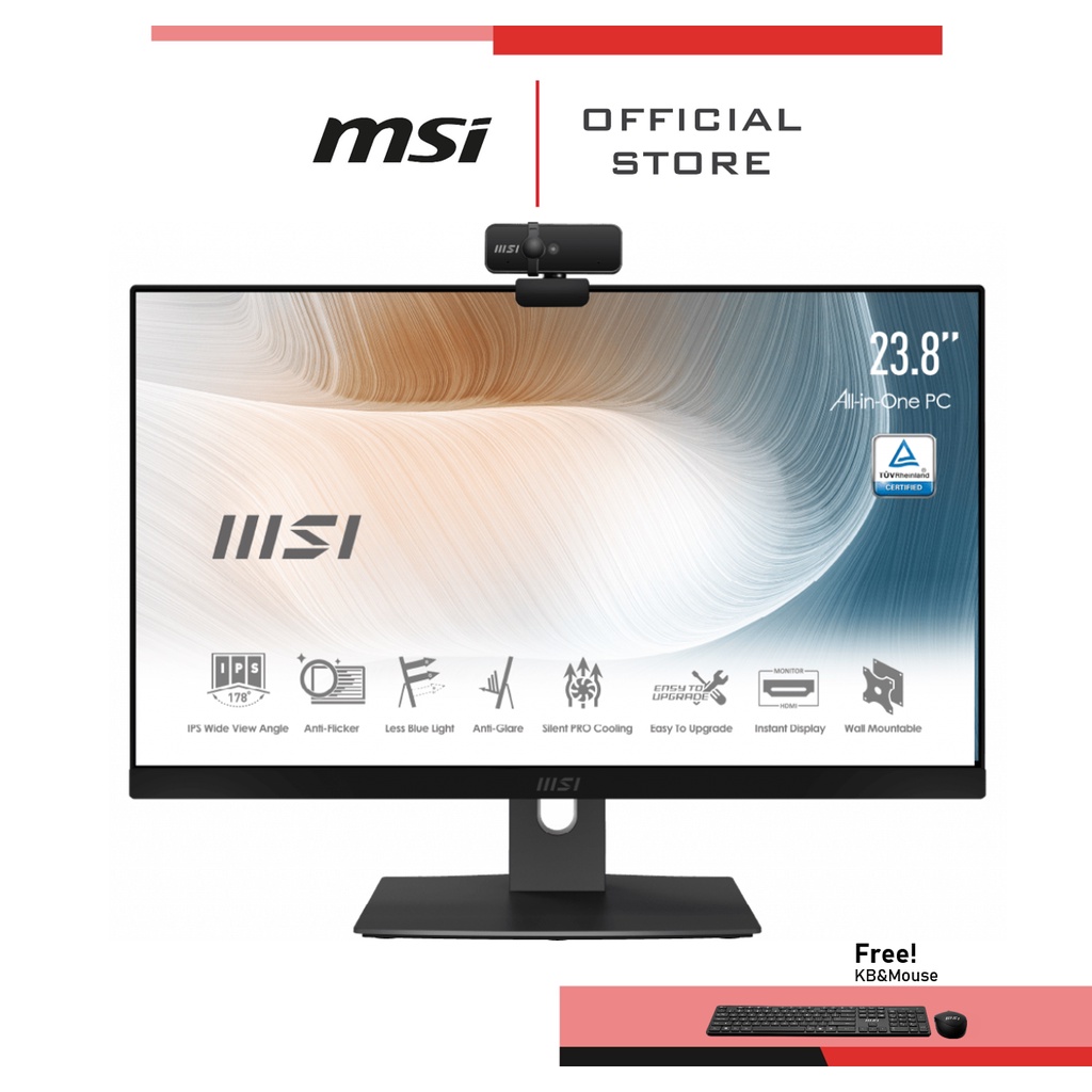 MSI ALL-in-One PC Modern AM241P 11M-245TH (คอมพิวเตอร์ออลอินวัน, AIO) |  Shopee Thailand