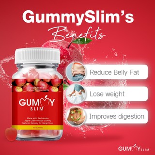 Gummy Slim เยลลี่ลดน้ำหนัก สกัดจาก Apple Cider Vinegar (60 เม็ด)