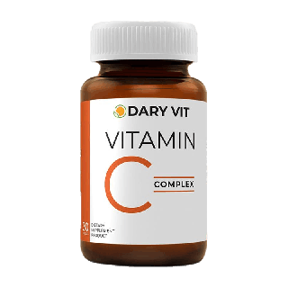 โปรโมชั่น : Dary Vit Vitamin C Complex อาหารเสริม วิตามินซี สารสกัดจาก คามูคามู อะเซโรลาเชอร์รี่ เมล็ดองุ่น 30 แคปซูล