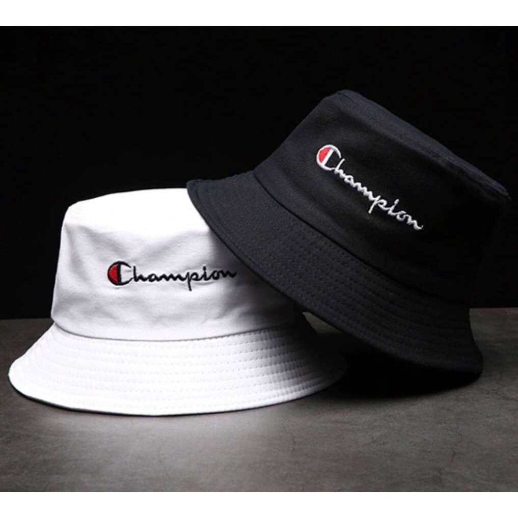 หมวกบักเก็ต-champion-มีบริการเก็บเงินปลายทาง-หมวก-บั-กเก็ต-ใส่ได้สองด้านแฟชั่น-เกาหลี-champion-หมวก-พร้อม-ส่ง-หมวก