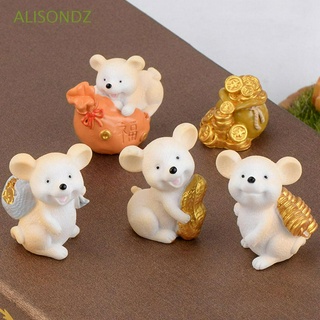 สินค้า Alisondz รูปปั้นเรซิ่น รูปหนู ขนาดเล็ก สําหรับตกแต่งสวน