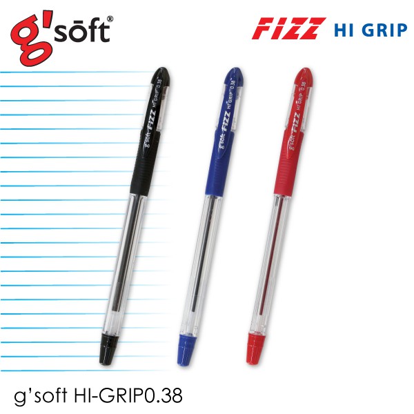 ภาพหน้าปกสินค้า(1ด้าม) ปากกาลูกลื่น GSoft รุ่น Fizz Hi-Grip 1ด้าม จากร้าน officelife บน Shopee