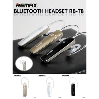 หูฟังบลูทูธ Remax T8 Bluetooth Headset V4.1 Dual Connect สินค้าแท้