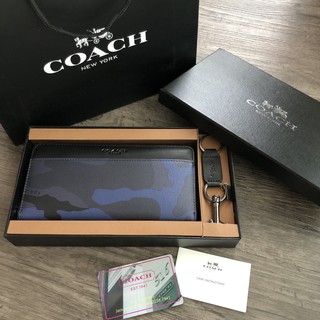 COACH Long Wallet with Key Set กระเป๋าสตางค์ใบยาว Set สุดคุ้ม