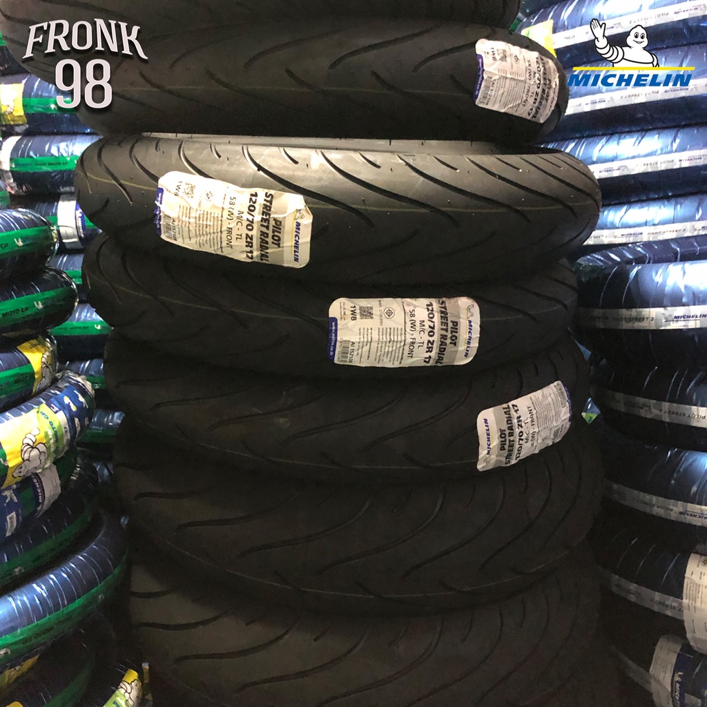 Michelin Pilot Street Radial Set 110/70-17 + 140/70-17 TL ยางมอเตอร์ไซด ...