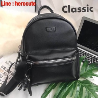 KEEP รุ่น Leather classic backpack ของแท้ ราคาถูก