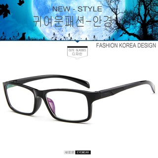 Fashion แว่นตากรองแสงสีฟ้า รุ่น 2318 C-1 สีดำเงาขาดำ ถนอมสายตา (กรองแสงคอม กรองแสงมือถือ) New Optical filter