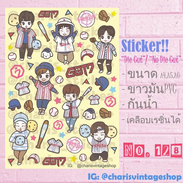 รวมสติกเกอร์ลายวงเกาหลี-12-ลาย-12-ใบ-a6-ไดคัท-ปกติราคา-600-เหลือ-500