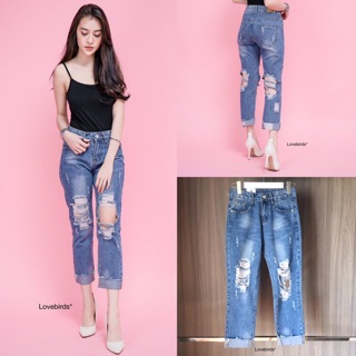 Fold Legs Boyfriend Jeans