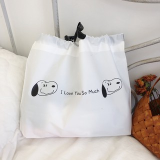 ภาพขนาดย่อของภาพหน้าปกสินค้ากระเป๋าถือกระเป๋าช้อปปิ้งลาย Snoopy น่ารัก จากร้าน mmhouse.th บน Shopee
